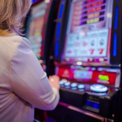 Woman Playing in the Casino