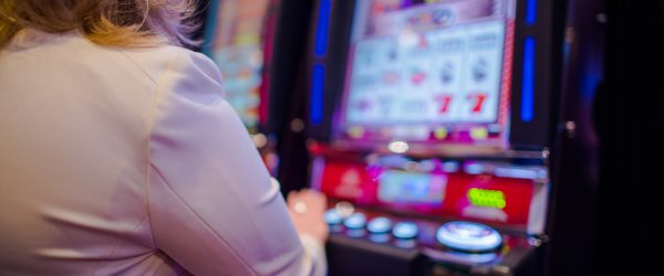 Woman Playing in the Casino