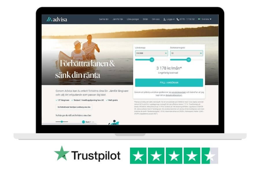 advisa trustpilot.se