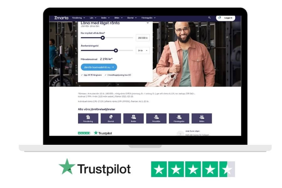 zmarta omdöme hos trustpilot.se