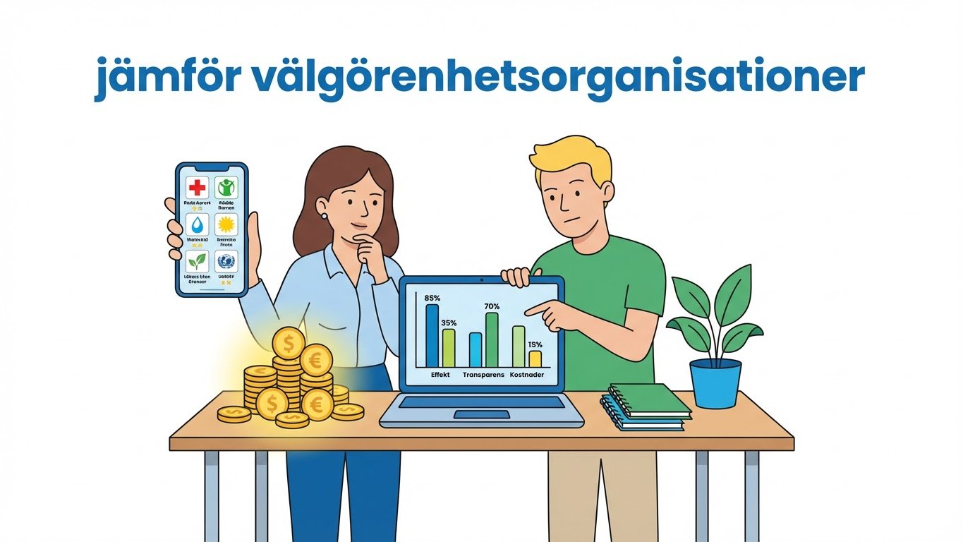 jämför välgörenhetsorganisationer