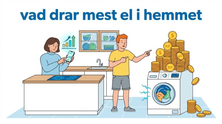 vad drar mest el i hemmet