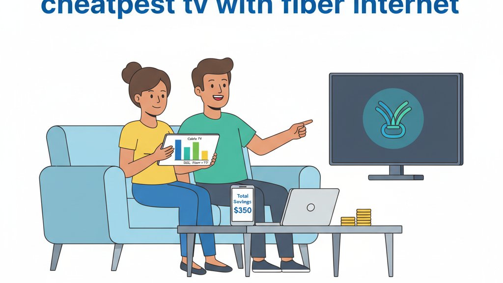 cheapest tv with fiber internet