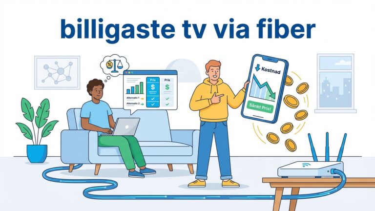 billigaste tv via fiber