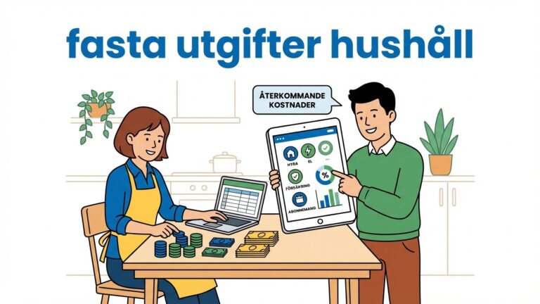 fasta utgifter hushåll