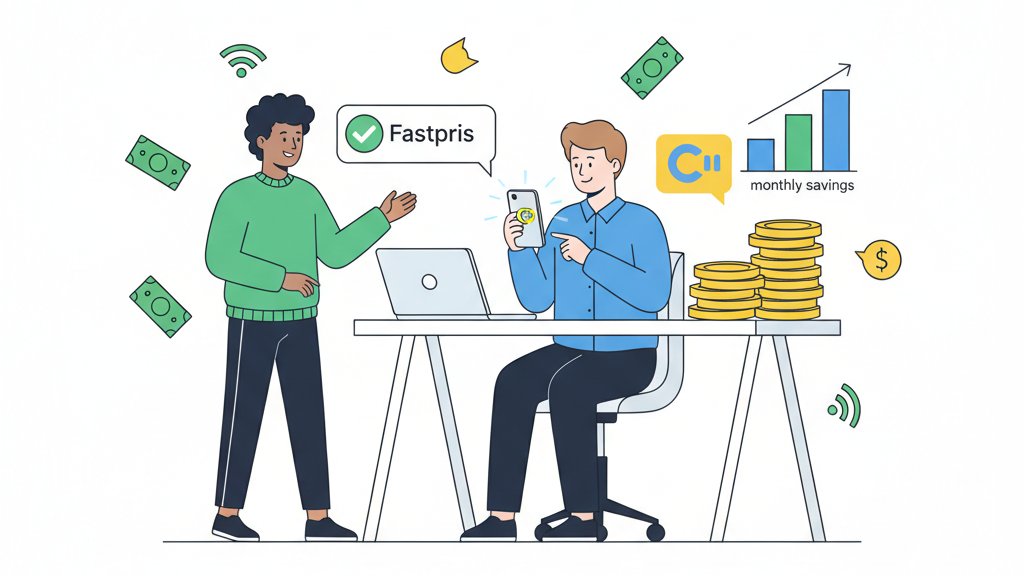 Comviq kontantkort med fast prisplan 295 kronor per månad